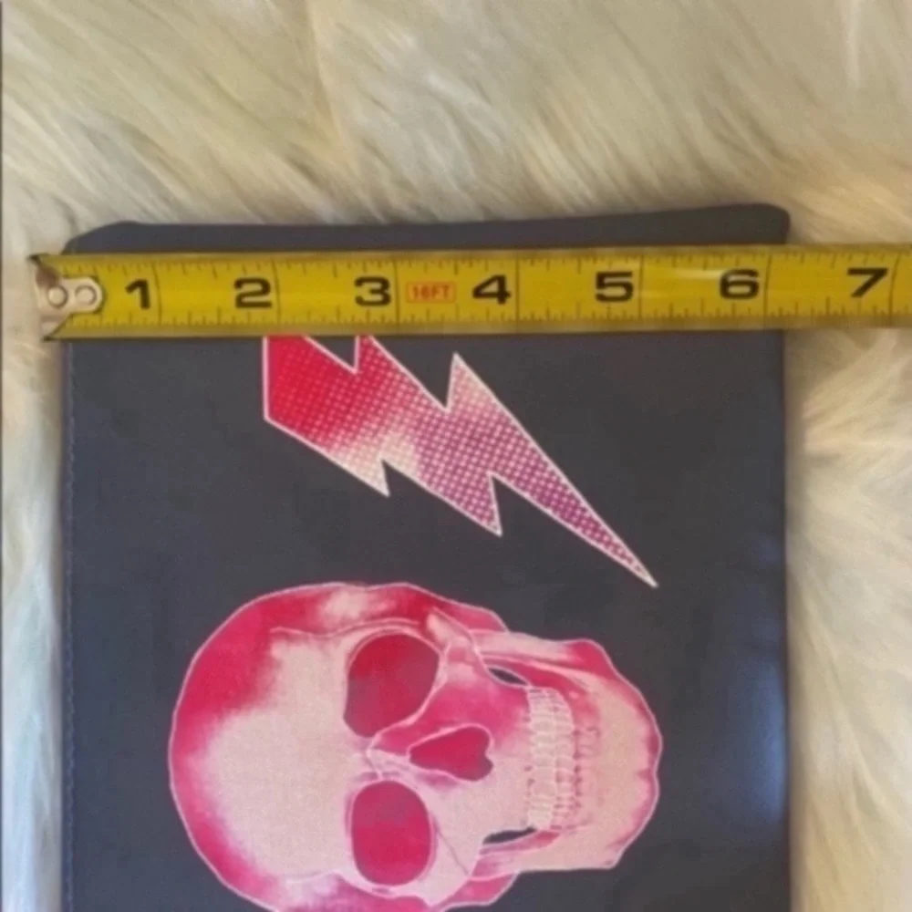 TORRID Essential Zip Pouch - SKULLS & BOLTS - Cosmetic Case - Travel Bag - NEW!